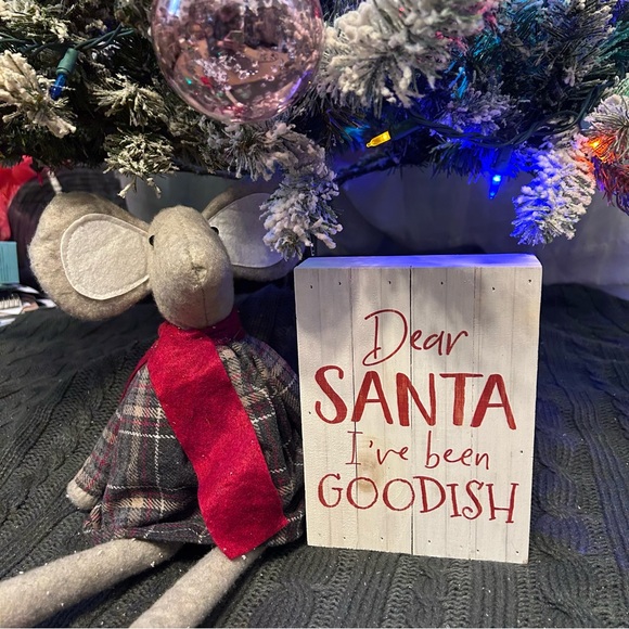 Other - “Dear Santa I’ve Been Goodish” Christmas Quote Sign Decor